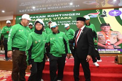  Pemprov Sumut Kirim 34 Kontingen ke Jambore Internasional, Edy Rahmayadi Ingin Pramuka Lebih Maju